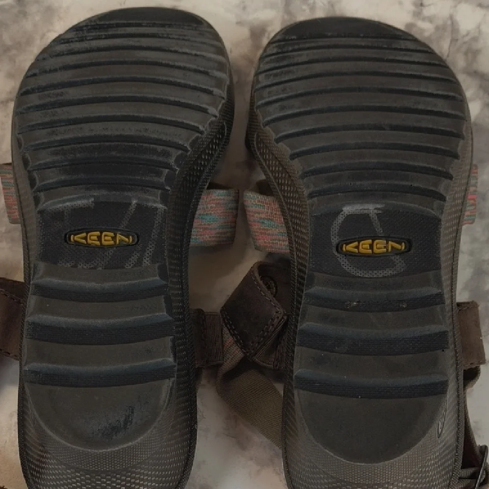 Keen Skyline Brindle Wedge  Sandals Womens Size 10 Brown Adjustable